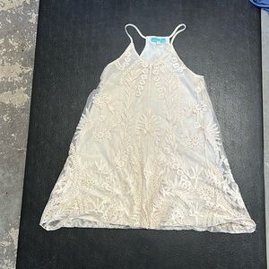 Gorgeous “Anna Be” women’s lace dress, ivory, size medium, worn once